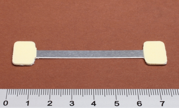 Twinstick 10mm (Alu) mit 2 Klebeflächen (15x10mm)